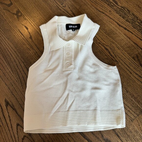 Ser.o.ya white tank top - Picture 1 of 2